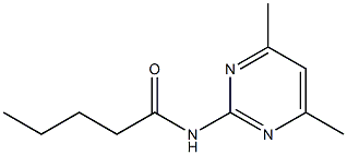 N-(4,6-dimethyl-2-pyrimidinyl)pentanamide Struktur