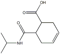 6-[(isopropylamino)carbonyl]cyclohex-3-ene-1-carboxylic acid Struktur