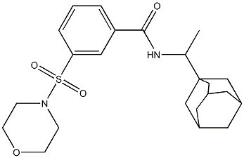 N-[1-(1-adamantyl)ethyl]-3-(4-morpholinylsulfonyl)benzamide Struktur