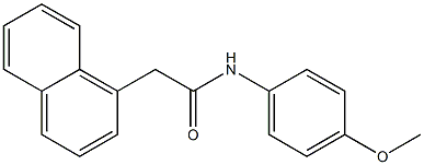 N-(4-methoxyphenyl)-2-(1-naphthyl)acetamide Struktur