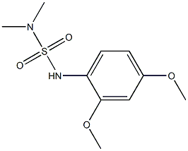 N'-(2,4-dimethoxyphenyl)-N,N-dimethylsulfamide Struktur