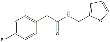 2-(4-bromophenyl)-N-(2-furylmethyl)acetamide Struktur