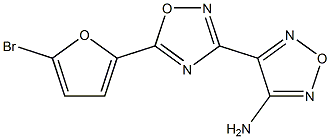 4-[5-(5-bromo-2-furyl)-1,2,4-oxadiazol-3-yl]-1,2,5-oxadiazol-3-amine Struktur