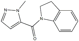 1-[(1-methyl-1H-pyrazol-5-yl)carbonyl]indoline Struktur