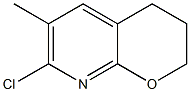 7-chloro-6-methyl-3,4-dihydro-2H-pyrano[2,3-b]pyridine Struktur