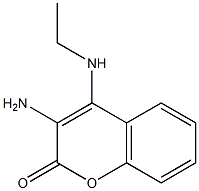 3-amino-4-(ethylamino)-2H-chromen-2-one Struktur