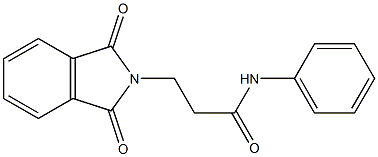 3-(1,3-dioxo-1,3-dihydro-2H-isoindol-2-yl)-N-phenylpropanamide Struktur