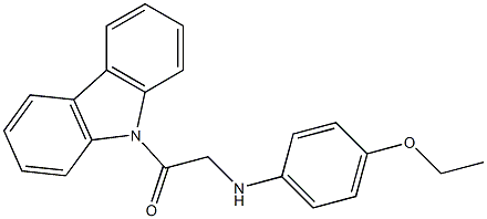 N-[2-(9H-carbazol-9-yl)-2-oxoethyl]-N-(4-ethoxyphenyl)amine Struktur