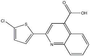 2-(5-chloro-2-thienyl)-4-quinolinecarboxylic acid Struktur