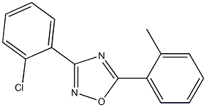 3-(2-chlorophenyl)-5-(2-methylphenyl)-1,2,4-oxadiazole Struktur