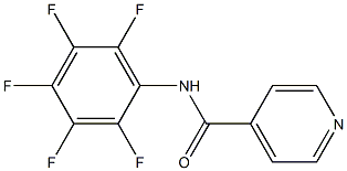 N-(2,3,4,5,6-pentafluorophenyl)isonicotinamide Struktur