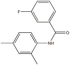 N-(2,4-dimethylphenyl)-3-fluorobenzamide Struktur