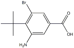 3-amino-5-bromo-4-tert-butylbenzoic acid Struktur