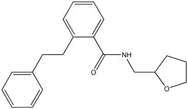 2-(2-phenylethyl)-N-(tetrahydro-2-furanylmethyl)benzamide Struktur