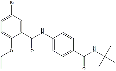 5-bromo-N-{4-[(tert-butylamino)carbonyl]phenyl}-2-ethoxybenzamide Struktur