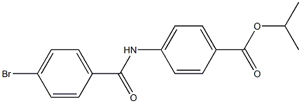 isopropyl 4-[(4-bromobenzoyl)amino]benzoate Struktur