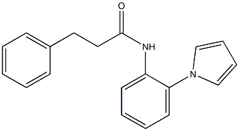 3-phenyl-N-[2-(1H-pyrrol-1-yl)phenyl]propanamide Struktur