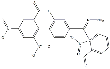 3-(2-{2-nitrobenzoyl}carbohydrazonoyl)phenyl 3,5-dinitrobenzoate Struktur