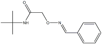 2-[(benzylideneamino)oxy]-N-(tert-butyl)acetamide Struktur