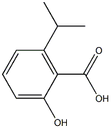 2-hydroxy-6-isopropylbenzoic acid Struktur