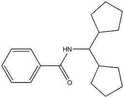 N-(dicyclopentylmethyl)benzamide Struktur