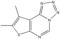 8,9-dimethyltetraazolo[1,5-c]thieno[3,2-e]pyrimidine Struktur