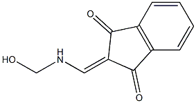 2-{[(hydroxymethyl)amino]methylene}-1H-indene-1,3(2H)-dione Struktur