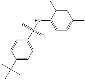 4-tert-butyl-N-(2,4-dimethylphenyl)benzenesulfonamide Struktur