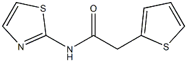 N-(1,3-thiazol-2-yl)-2-(2-thienyl)acetamide Struktur