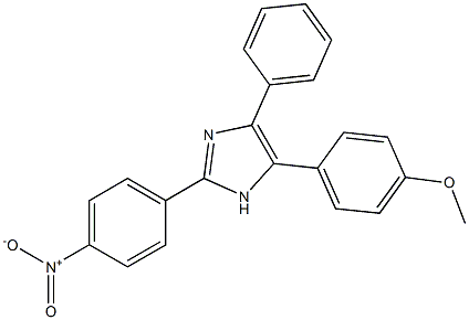 2-{4-nitrophenyl}-5-(4-methoxyphenyl)-4-phenyl-1H-imidazole Struktur