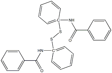 2,2'-Bis(benzoylaminophenyl)disulfide Struktur