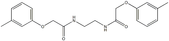 2-(3-methylphenoxy)-N-(2-{[2-(3-methylphenoxy)acetyl]amino}ethyl)acetamide Struktur