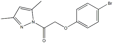 2-(4-bromophenoxy)-1-(3,5-dimethyl-1H-pyrazol-1-yl)-1-ethanone Struktur