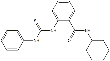 2-[(anilinocarbothioyl)amino]-N-cyclohexylbenzamide Struktur