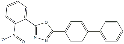 2-[1,1'-biphenyl]-4-yl-5-(2-nitrophenyl)-1,3,4-oxadiazole Struktur