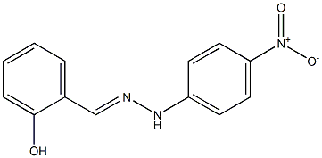 2-hydroxybenzaldehyde N-(4-nitrophenyl)hydrazone Struktur