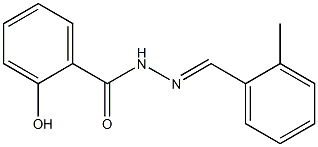 2-hydroxy-N'-[(E)-(2-methylphenyl)methylidene]benzohydrazide Struktur