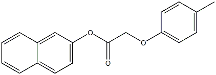 2-naphthyl 2-(4-methylphenoxy)acetate Struktur