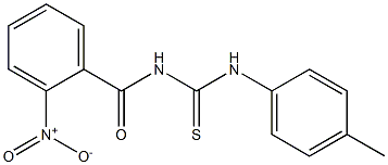 N-(4-methylphenyl)-N'-(2-nitrobenzoyl)thiourea Struktur