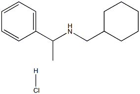 N-(cyclohexylmethyl)-1-phenyl-1-ethanamine hydrochloride Struktur