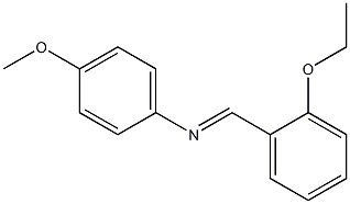 N-[(E)-(2-ethoxyphenyl)methylidene]-N-(4-methoxyphenyl)amine Struktur