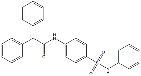 N-[4-(anilinosulfonyl)phenyl]-2,2-diphenylacetamide Struktur