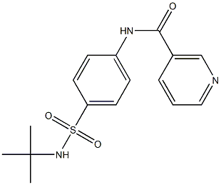 N-{4-[(tert-butylamino)sulfonyl]phenyl}nicotinamide Struktur