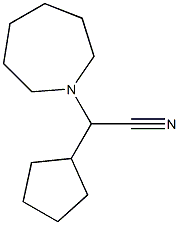 azepan-1-yl(cyclopentyl)acetonitrile Struktur