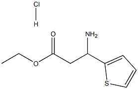 ethyl 3-amino-3-thien-2-ylpropanoate hydrochloride Struktur