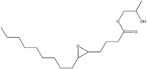 5,6-Epoxypentadecanoic acid 2-hydroxypropyl ester Struktur