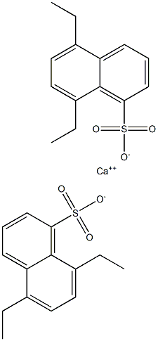 Bis(5,8-diethyl-1-naphthalenesulfonic acid)calcium salt Struktur