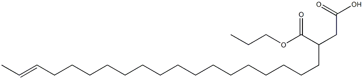 3-(17-Nonadecenyl)succinic acid 1-hydrogen 4-propyl ester Struktur