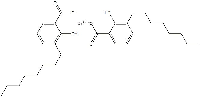 Bis(3-octyl-2-hydroxybenzoic acid)calcium salt Struktur