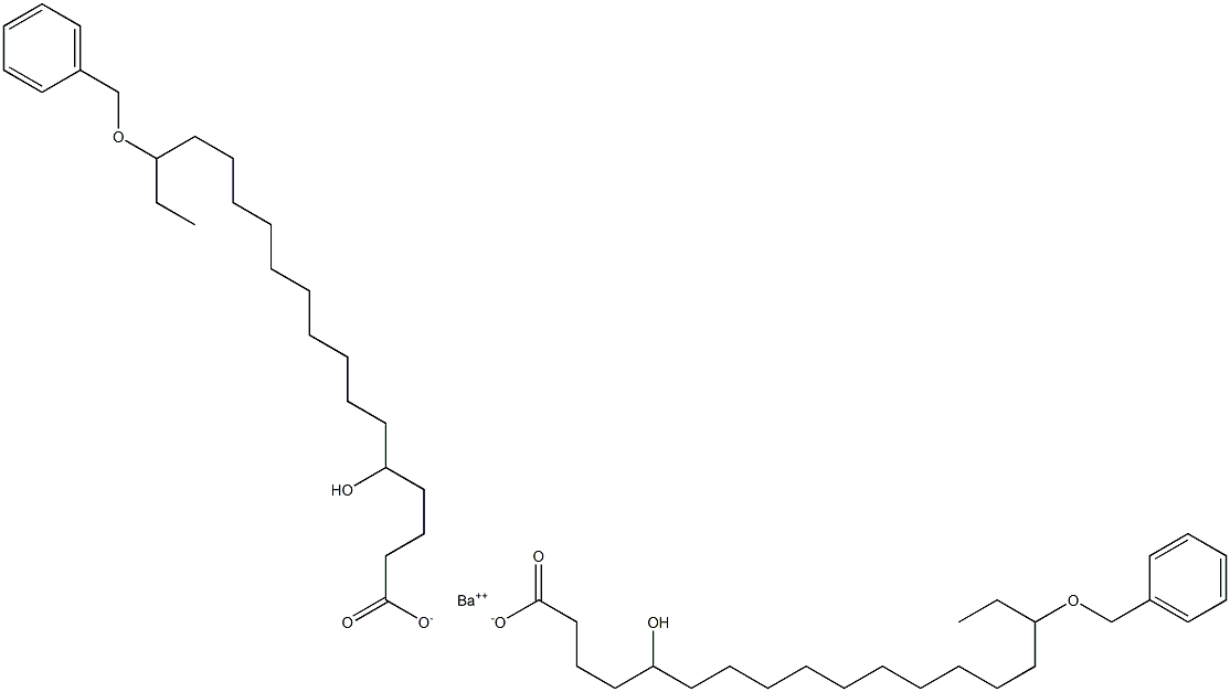 Bis(16-benzyloxy-5-hydroxystearic acid)barium salt Struktur